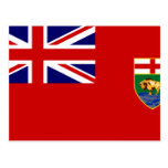 Manitoba flag postcard
