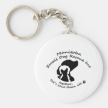 Manitoba Small Dog rescue Key Chains