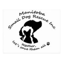 Manitoba Small Dog rescue Postcard