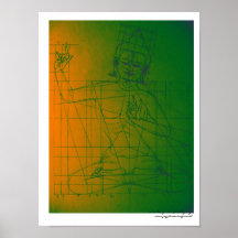 Manjushri Sketch Poster