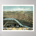 Mankato, MN Panoramic Map - 1870 posters