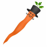 Manly fancy carrot with a handlebar moustache photo cut out