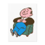 Mann Sessel Entspannung man easy chair relax Postkarte