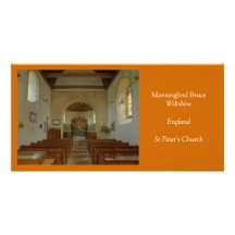 Manningford Bruce St Peter's Church Personalized Photo Card