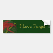 Manny The Mantella (Frog) Bumper Stickers