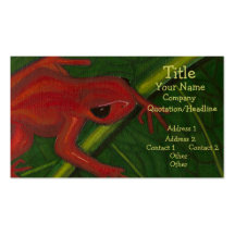 Manny The Mantella (Frog) Business Card