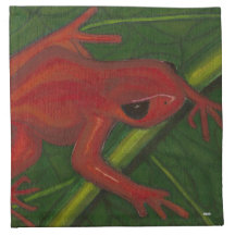 Manny The Mantella (Frog) Cloth Napkins