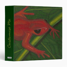 Manny The Mantella (Frog) Vinyl Binder