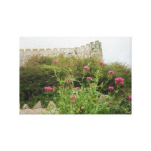 Manorbier Castle in Pembrokeshire, UK Gallery Wrapped Canvas