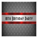 Man's 18th Birthday Invitation