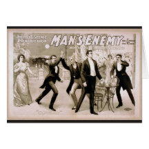 Man's Enemy, 'Coward' Vintage Theatre Card