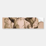 Man's Enemy Retro Theatre Bumper Sticker