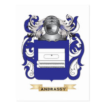 Manteau d'Andrassy des bras (crête de famille) Carte Postale