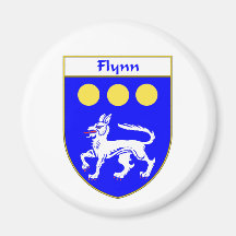 Manteau de Flynn des bras/de crête de famille Aimants Pour Réfrigérateur