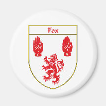 Manteau de Fox des bras/de crête de famille Aimants