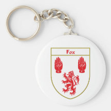 Manteau de Fox des bras/de crête de famille Porte-clefs