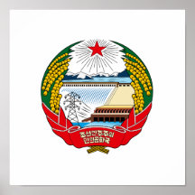 Manteau de la Corée du Nord des bras Posters