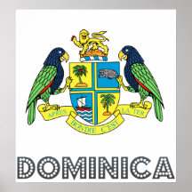 Manteau de la Dominique des bras Affiche