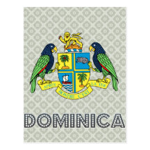 Manteau de la Dominique des bras Cartes Postales