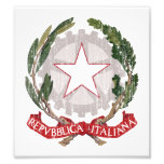 Manteau de l'Italie des bras Impression Photographique