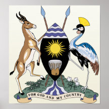 Manteau de l'Ouganda de détail de bras Posters
