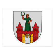 Manteau de Magdebourg de carte postale de bras