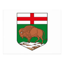 Manteau de Manitoba de carte postale de bras