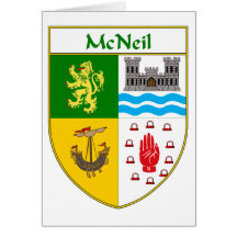 Manteau de McNeil des bras/de crête de famille Carte De Vœux