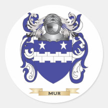 Manteau de MUR des bras (crête de famille) Autocollants