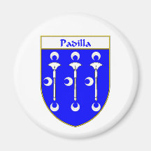 Manteau de Padilla des bras/de crête de famille Aimants Pour Réfrigérateur