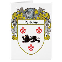 Manteau de Perkins des bras/de crête de famille (e Cartes