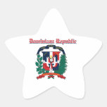 Manteau grunge de la République Dominicaine des co Adhésif