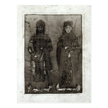 Manuel I Comnenus  and Empress Maria of Antioch Post Cards