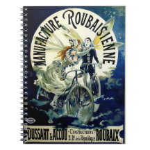 Manufacture Roubaisienne Bicycles Spiral Notebook