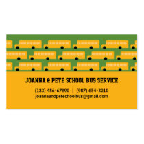 Many Buses School Bus Business Card business cards