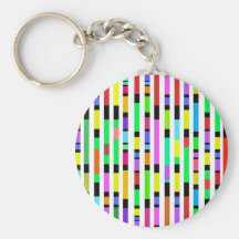 Many Colourful Stripes Keychains