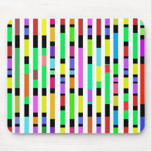Many Colourful Stripes Mousepads