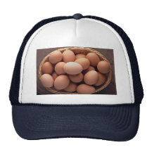 Many eggs in basket hats