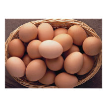 Many eggs in basket personalized invites