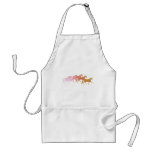 Many Horses  (pink to rust) Aprons