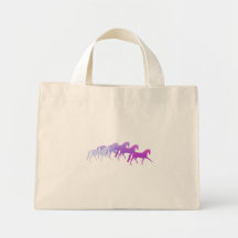 Many Horses (purples) Canvas Bag
