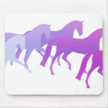 Many Horses (purples) Mouse Pads