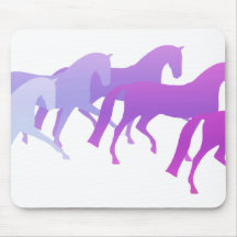Many Horses (purples) Mouse Pads
