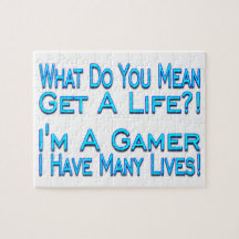 Many Lives Gamer Jigsaw Puzzles