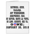 Many Ways To Say Goodbye To President Obama Greeting Card