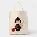 Manzanita Kokeshi Grocery Tote Tote Bag