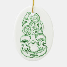 Maori Hei-Tiki Sketch Ornament