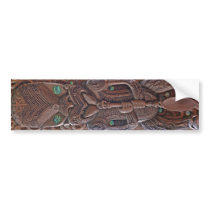Maori Kahungunu Carving - Sticker Bumper Stickers