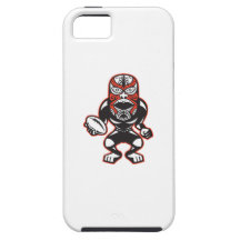 Maori Mask Rugby Player Running With Ball Fending iPhone 5 Covers