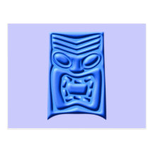 Maori masque masque carte postale